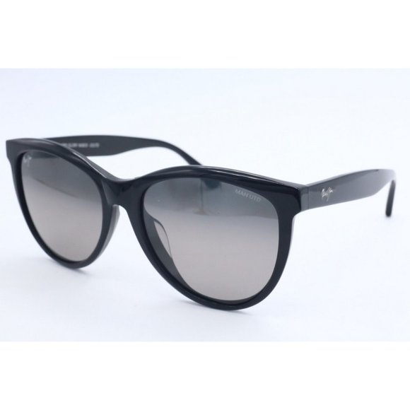 Maui Jim MANCHESTER UNITED MJ 833-02UTD Black Sunglasses Gray Polarized Lens (A)
